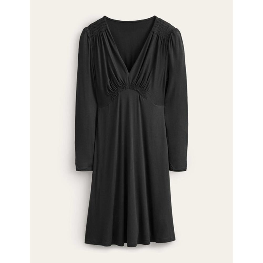 Boden Jersey Mini Tea Dress – Black – Size 6R - Picture 5 of 8